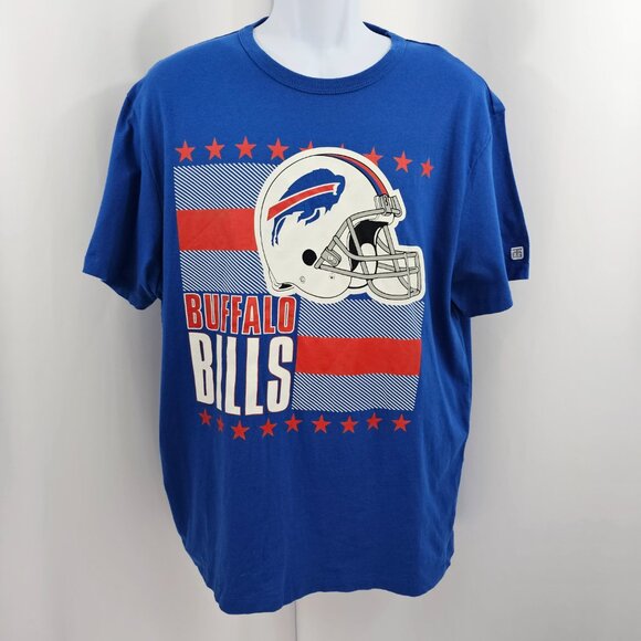 Tailgate Buffalo Bills Football Helmet Graphic Tee Blue Men's Size XL NWOT Read - Picture 2 of 14